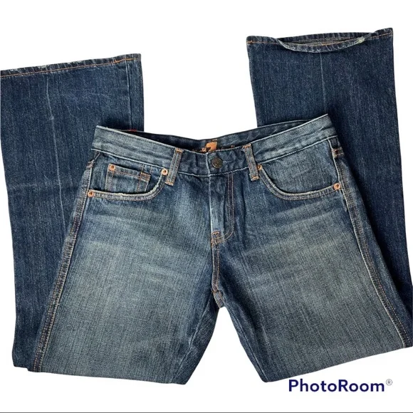 7 for all Mankind Flair Denim Jean with “A” embroidered pocket size 27 - Picture 5 of 17